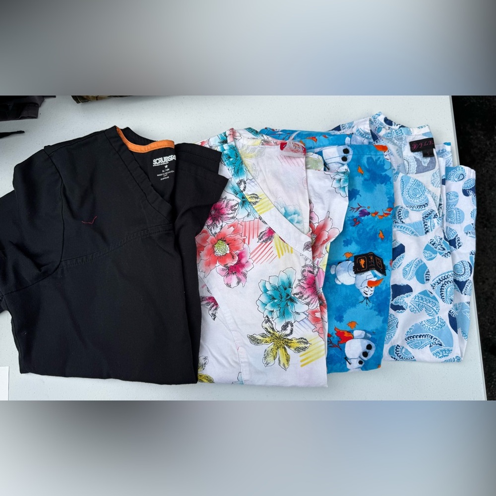 Cherokee Kids Black and Floral Shirt Set